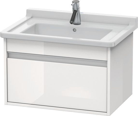 Duravit Ketho Waschtischunterbau wandhängend Weiß Hochglanz 650x455x410 mm - KT666302222