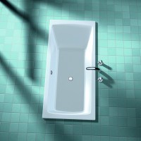 Koralle Badewanne Koralle Badewanne Facette, L:1800, B:800mm, Überlauf vorne, K62210000