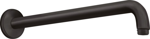 Hansgrohe Brausearm DN15 389mm Ausladung 90 Grad mattschwarz ohne Kugelgelenk, 27413670
