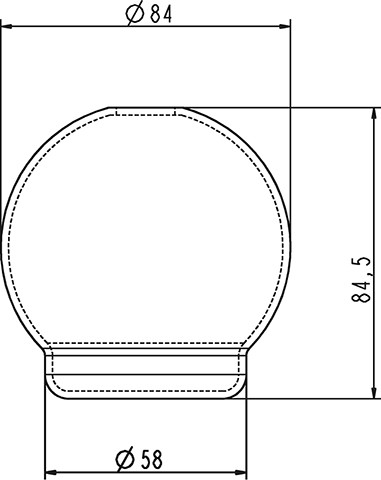 Jado Ersatzglas für Lotionspender, H960395NU Opalglas