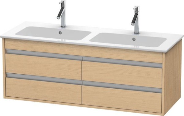 Duravit Ketho Waschtischunterbau wandhängend Natur Eiche Matt 1270x475x480 mm - KT643303030
