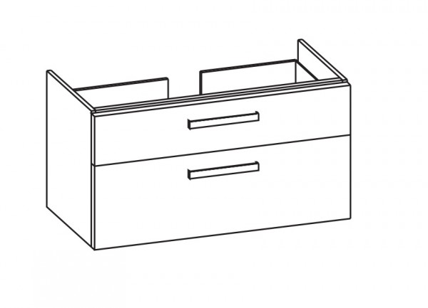 Artiqua 413 Waschtischunterschrank für Renova Plan 122101, 122102 Castello Eiche quer NB, 413-WU2L-3