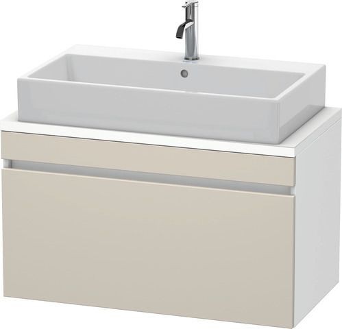 Duravit DuraStyle Konsolenwaschtischunterbau wandhängend Taupe & Weiß Matt 900x478x512 mm - DS530309