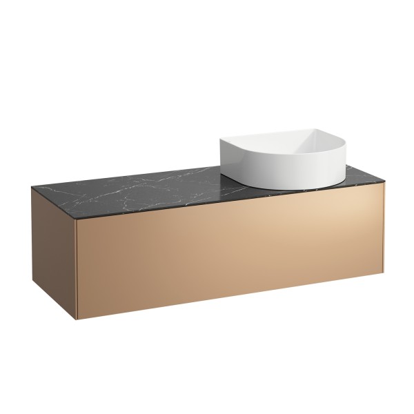 LAUFEN Waschtischunterschrank SONAR f.WT H812340/1/2/3 1 Schubl 1175x455 Ausschn re Kupfer? Marq