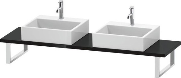 Duravit L-Cube Konsole Schwarz Hochglanz 800x480x30 mm - LC105C04040