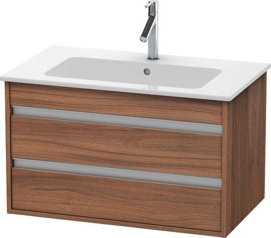 Duravit Ketho Waschtischunterbau wandhängend Nussbaum Matt 800x475x480 mm - KT642907979