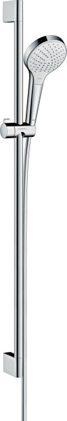 Hansgrohe Brausenset Croma Select S Vario EcoSmart/U'Crometta 900mm weiss/chrom, 26573400