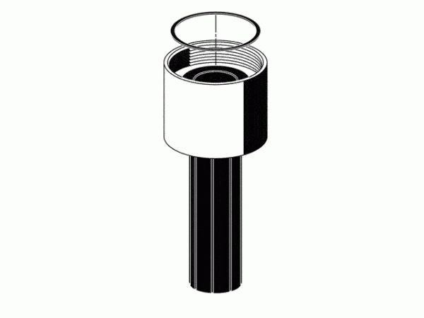 Schell Spülrohrverschraubung komplett f. WC BASIC/SILENT ECO/EDITION/ECO chrom