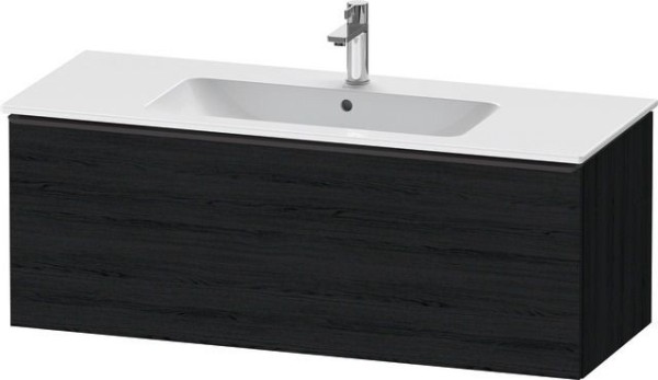 Duravit D-Neo Waschtischunterbau wandhängend Eiche Schwarz Matt 1210x462x440 mm - DE42640BD160000