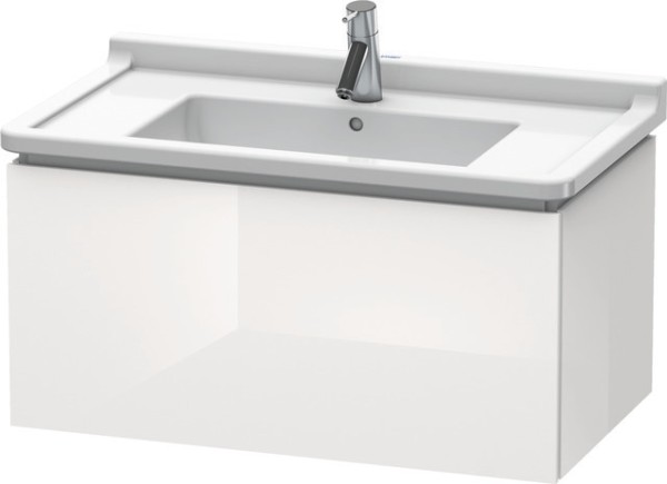 Duravit L-Cube Waschtischunterbau wandhängend Weiß Hochglanz 820x469x408 mm - LC616508585