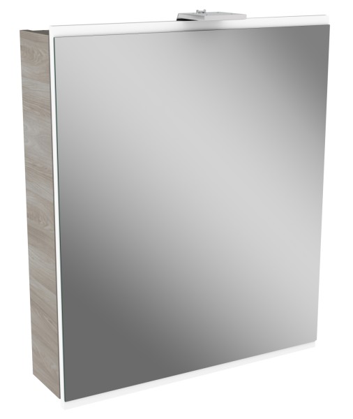 Fackelmann Spiegelschrank Lima 60x73x15,5 StEs/Weiss,1T,LED, 84883