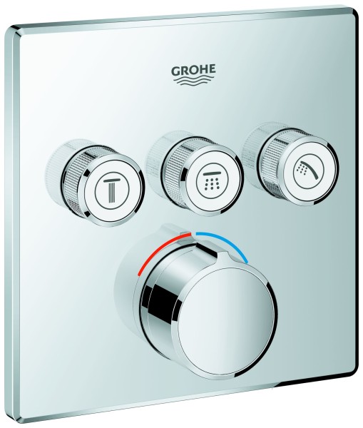Grohe Unterputzmischer SmartControl 29149 eckig FMS 3 Absperrventile chrom, 29149000