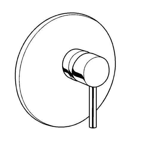 Kludi BOZZ Unterputz-Wannenarmatur Push Set m. Funktionseinheit brushed gold, 38659N076