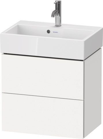 Duravit L-Cube Waschtischunterbau wandhängend Weiß Supermatt 584x391x544 mm - LC621908484