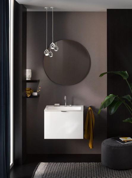emco Waschbecken evo, 2x Bohrung, 611 mm, weiss glänzend, 957711462