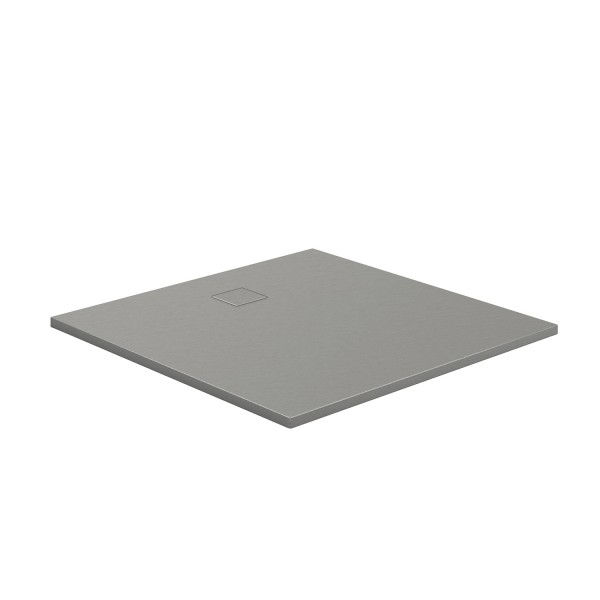 HSK Marmor-Polymer-Duschwanne, 90 x 90cm, Steinoptik, Farbe: weiss