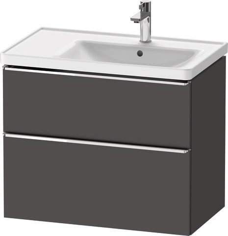 Duravit D-Neo Waschtischunterbau wandhängend Graphit Matt 784x452x625 mm - DE4358010490000