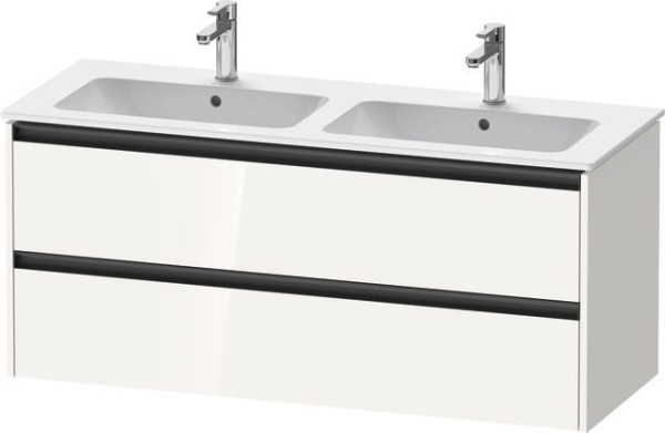 Duravit Ketho.2 Waschtischunterbau wandhängend Weiß Hochglanz 1280x480x550 mm - K25266022220000