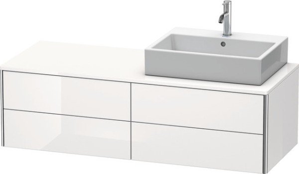 Duravit XSquare Konsolenwaschtischunterbau wandhängend Weiß Hochglanz 1400x548x400 mm - XS4913R2222