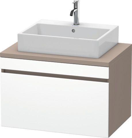 Duravit DuraStyle Konsolenwaschtischunterbau wandhängend Weiß & Basalt Matt 800x548x512 mm - DS53120