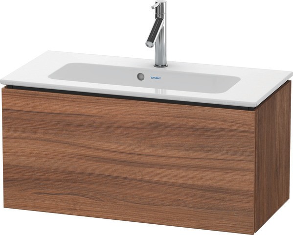 Duravit L-Cube Waschtischunterbau wandhängend Nussbaum Matt 820x391x400 mm - LC615707979