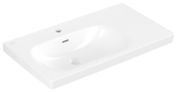 Villeroy & Boch Schrankwaschtisch Skyla 5A52L1 800x460mm, Becken links , 1 Hahnloch mit Überlauf St