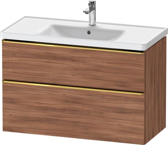 Duravit D-Neo Waschtischunterbau wandhängend Nussbaum Matt 984x452x625 mm - DE4356034790000
