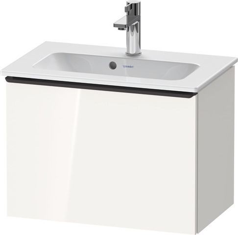 Duravit D-Neo Waschtischunterbau wandhängend Weiß Hochglanz 610x372x440 mm - DE42680BD220000