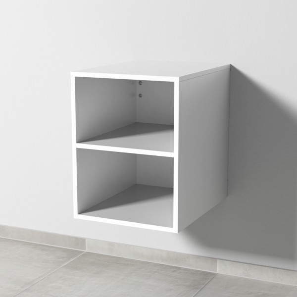 Sanipa Solo One Eloquo / Angular Anbauregal, Weiß-Glanz