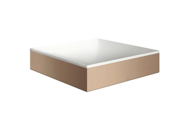 Hansgrohe Aufsatzwaschtisch AXOR Suite Basins&Bathtubs 400x400mm o.Hl.Ül weiss/brushed red gold, 420