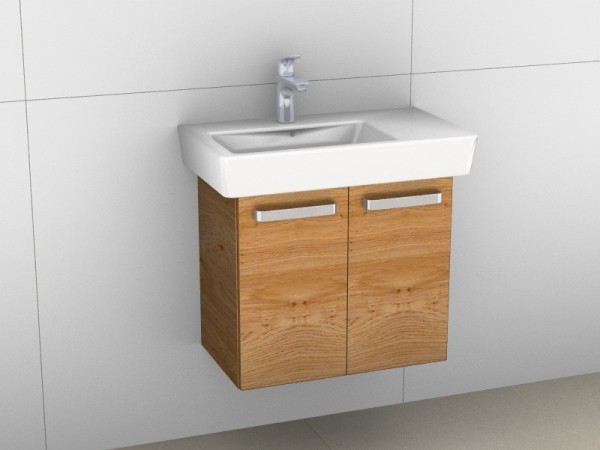 Artiqua 413 Waschtischunterschrank für Renova Compact 226165, 226265 Castello Eiche quer NB, 413-WU2