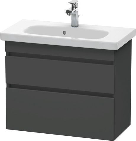 Duravit DuraStyle Waschtischunterbau wandhängend Graphit Matt 730x368x610 mm - DS649904949