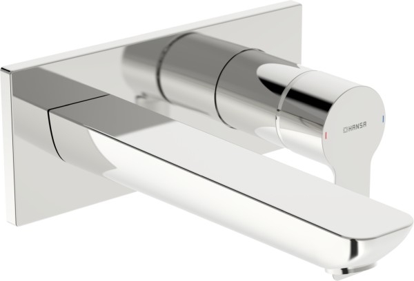 Hansa Einhandmischer FM-Set f. Waschtisch-Batterie HANSALIGNA, Ausladung 186 mm verchromt, 44892133