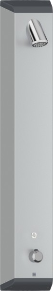 Hansa Duschpaneel HANSAELECTRA 9660, 1-strahlig 3 V BT DN15 Aluminium/verchromt, 96602219