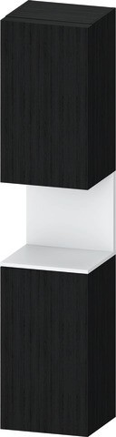 Duravit Qatego Hochschrank Eiche Schwarz Matt 400x360x1760 mm - QA1346R18160010