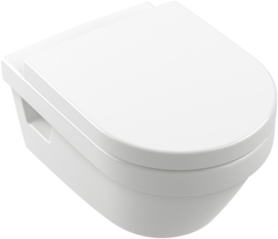 Villeroy & Boch Tiefspül-WC spülrandlos Newo 370x530x325mm ov wandh. Abg. waagr. DF we Alpin