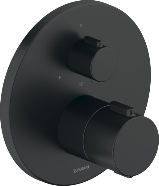 Duravit Thermostatarmaturen Thermostat Unterputz, 1 Verbraucher Schwarz Matt 170x94x170 mm - TH42000