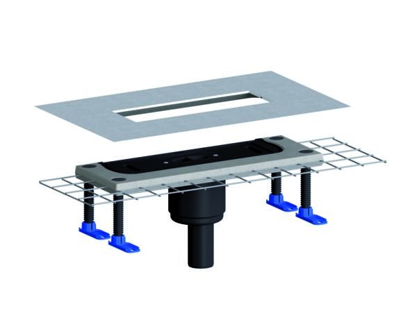 Dallmer Ablaufgehäuse CeraFlex senkrecht, DN 50, 537164