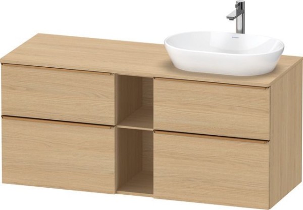 Duravit D-Neo Konsolenwaschtischunterbau wandhängend Natur Eiche Matt 1400x550x664 mm - DE4970R04300