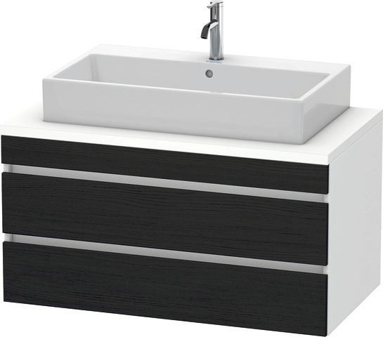 Duravit DuraStyle Konsolenwaschtischunterbau wandhängend Eiche Schwarz & Weiß Matt 1000x548x512 mm -