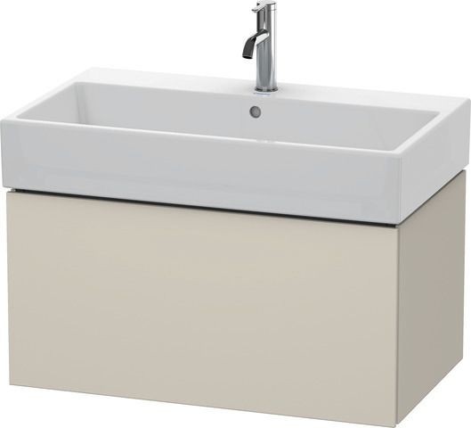 Duravit L-Cube Waschtischunterbau wandhängend Taupe Supermatt 784x459x394 mm - LC617708383