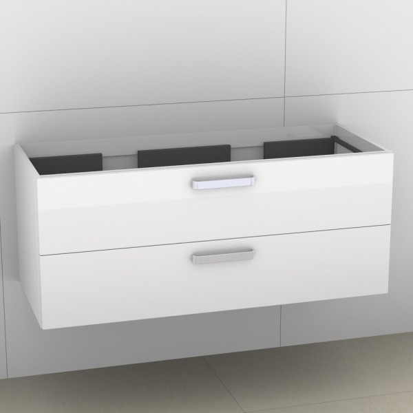 Artiqua 414 Waschtischunterschrank für Venticello 4104CK, Weiß Glanz, 414-WU2L-V114-7050-68