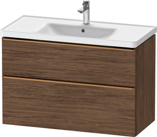 Duravit D-Neo Waschtischunterbau wandhängend Nussbaum dunkel Matt 984x452x625 mm - DE4356004210000