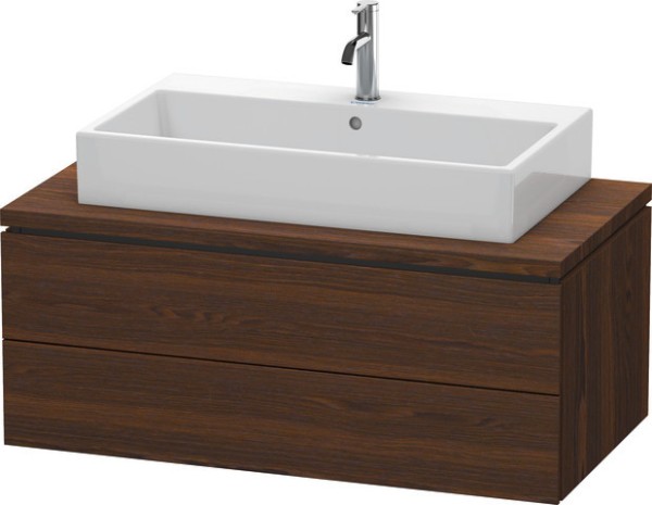 Duravit L-Cube Konsolenwaschtischunterbau wandhängend Nussbaum gebürstet Matt 1020x547x400 mm - LC58