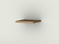Sanipa Arbeitsplatte 345 Sanipa Arbeitsplatte 345 2day AP71045, Noce-Ideale, H:28, B:350, T:345 mm