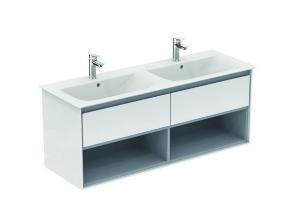 Ideal Standard Ersatzteil Schubladenfront CONNECT AIR, f. DWTU 1300mm, Eiche u. Weiß matt, EF675PS