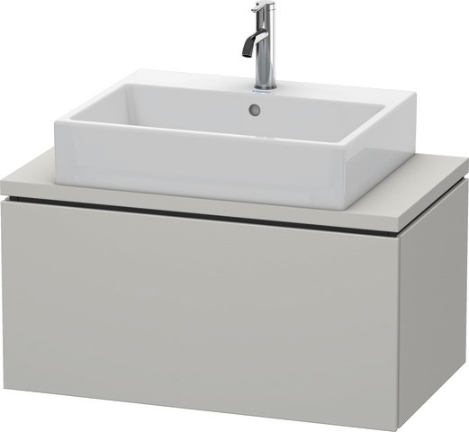 Duravit L-Cube Konsolenwaschtischunterbau wandhängend Betongrau Matt 820x477x400 mm - LC580200707