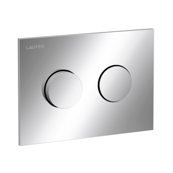 Laufen Betätigungsplatte GROOVE INEO mit Zweimengenbetätigung chrom, H9001170040001