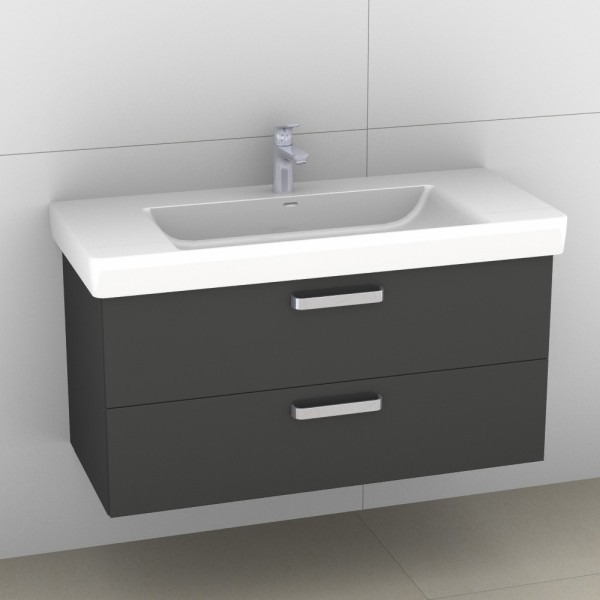 Artiqua 415 Waschtischunterschrank für Pro S 813966 Anthrazit Glanz, 415-WU2L-L58-7065-51