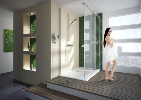 Hoesch Duschabtrennung Muna 1400x900 rechts Eckversion Everclean